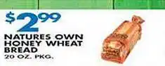 Natures own honey wheat bread