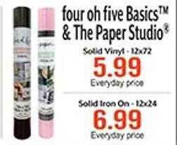 Hobby Lobby Four oh five basics & the paper studio offer