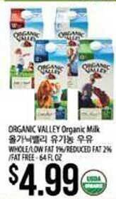 Hmart Organic valley organic milk offer