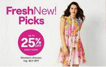 JC Penney Women's dresses offer