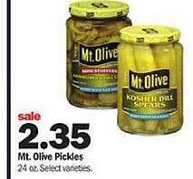 Meijer Mt. olive pickles offer