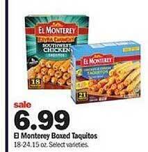 Meijer El monterey boxed taquitos offer