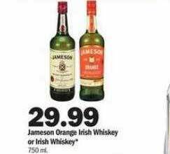 Meijer Jameson orange irish whiskey or irish whiskey offer