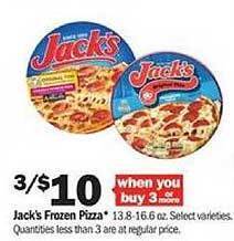Meijer Jack's frozen pizza offer