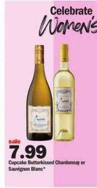 Meijer Cupcake butterkissed chardonnay or sauvignon blanc offer