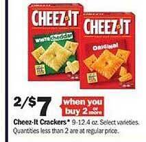 Meijer Cheez-it crackers offer