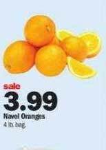 Meijer Navel oranges offer