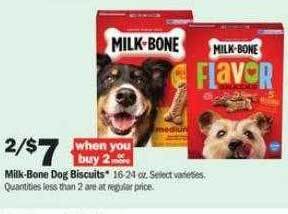 Meijer Milk-bone dog biscuits offer