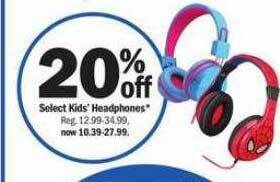 Meijer Select kids' headphones offer