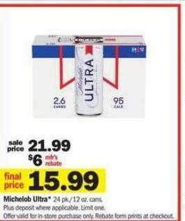 Meijer Michelob ultra offer