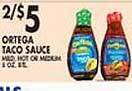 Met Foodmarkets Ortega taco sauce offer