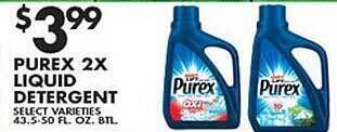 Met Foodmarkets Purex 2x liquid detergent offer