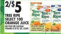Met Foodmarkets Tree ripe select 100 orange juice offer