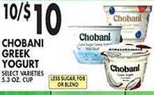 Met Foodmarkets Chobani greek yogurt offer
