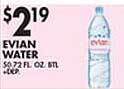 Met Foodmarkets Evian water offer