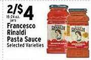 Met Foodmarkets Francesco rinaldi pasta sauce offer