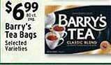 Met Foodmarkets Barry's tea bags offer