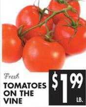 Met Foodmarkets Tomatoes on the vine offer
