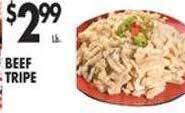 Met Foodmarkets Beef tripe offer