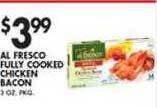 Met Foodmarkets Al fresco fully cooked chicken bacon offer