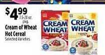 Pioneer Supermarkets Cream of wheat hot cereal offer