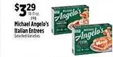 Michael angelo's italian entrees