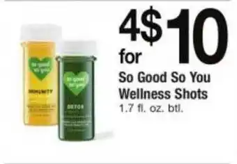 Safeway So good so you wellness shots offer