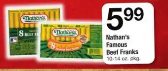 Safeway Nathan's famous beef franks offer