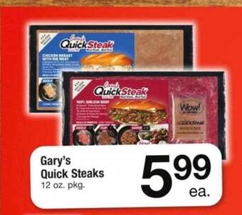 Safeway Gary's quick steaks offer