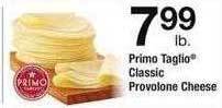 Safeway Primo taglio classic provolone cheese offer