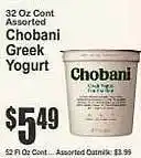 Chobani greek yogurt