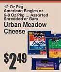 Super Fresh Urban meadow cheese offer