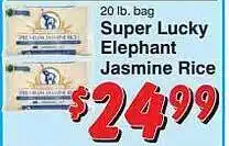 Super lucky elephant jasmine rice