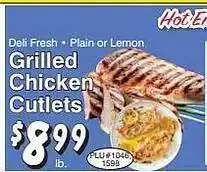 Trade Fair Supermarket Grilled chicken cutlets offer