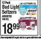 Western Beef 12 pack bud light seltzers offer