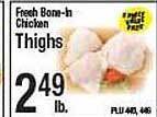 Western Beef Fresh bone-in chicken thighs offer