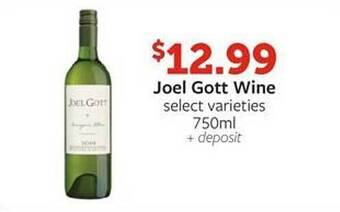 Fareway Joel gott wine offer