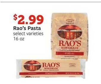 Fareway Rao's pasta offer