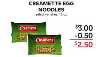 Fareway Creamette egg noodles offer