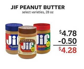Fareway Jif peanut butter offer