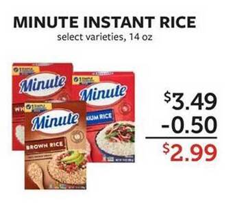 Fareway Minute instant rice offer