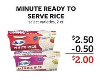 Fareway Minute ready to serve rice offer