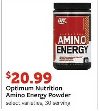 Fareway Optimum nutrition amino energy powder offer