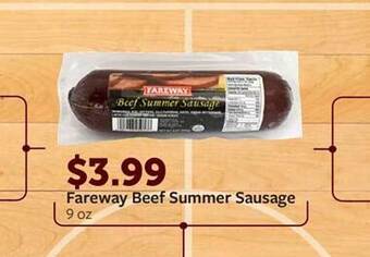 Fareway Fareway beef summer sausage offer