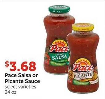 Fareway Pace salsa or picante sauce offer