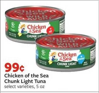 Fareway Chicken of the sea chunk light tuna offer