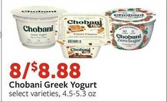 Fareway Chobani greek yogurt offer