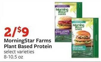 Fareway Morningstar farms plant based protein offer