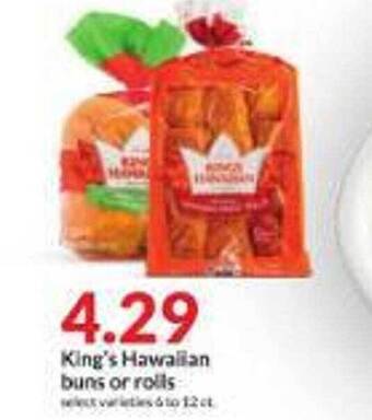 Hy-Vee King's hawaiian buns or rolls offer
