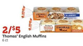 Fareway Thomas' english muffins offer